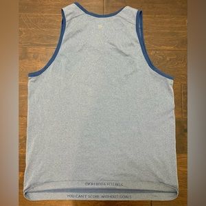 Men’s Lululemon Blue “You Can’t Score Without Goals” Athletic Tank- Size Large